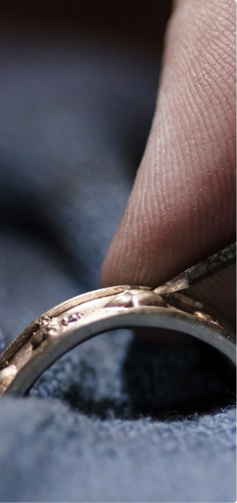 Photo of custom ring engraving
