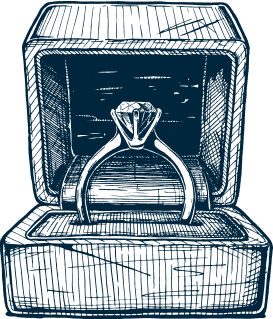 Sketch of ring in box